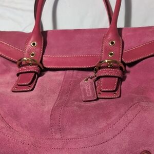 Coach Pink Suede Women's Bag